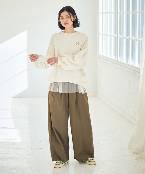 ROPE' PICNIC（ロペピクニック）の「ナイロンタックパンツ/リンクコーデ（その他パンツ・レディース・カーキ/ブラック/イエロー系その他・38/36）」の8枚目の写真