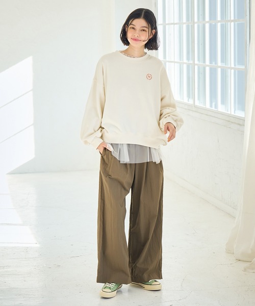 ROPE' PICNIC（ロペピクニック）の「ナイロンタックパンツ/リンクコーデ（その他パンツ・レディース・カーキ/ブラック/イエロー系その他・38/36）」の9枚目の写真