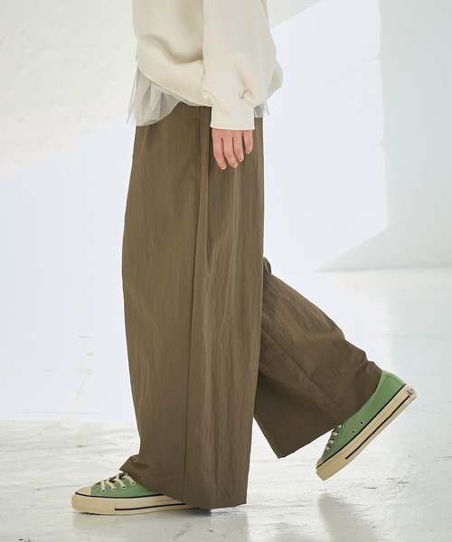 ROPE' PICNIC（ロペピクニック）の「ナイロンタックパンツ/リンクコーデ（その他パンツ・レディース・カーキ/ブラック/イエロー系その他・38/36）」の10枚目の写真