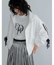 Re:EDIT | [2024SS COLLECTION]裏毛サイドラインリボンブルゾン(ブルゾン)