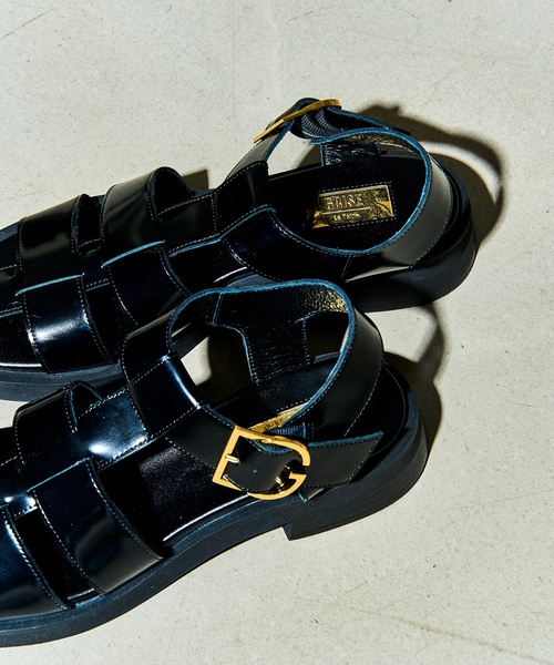 LE TALON（ルタロン）の「GRISEレザーGRバックルグルカサンダル（サンダル・レディース・ブラックミックス/ベージュ・SMALL/MEDIUM/LARGE/X-LARGE）」の17枚目の写真