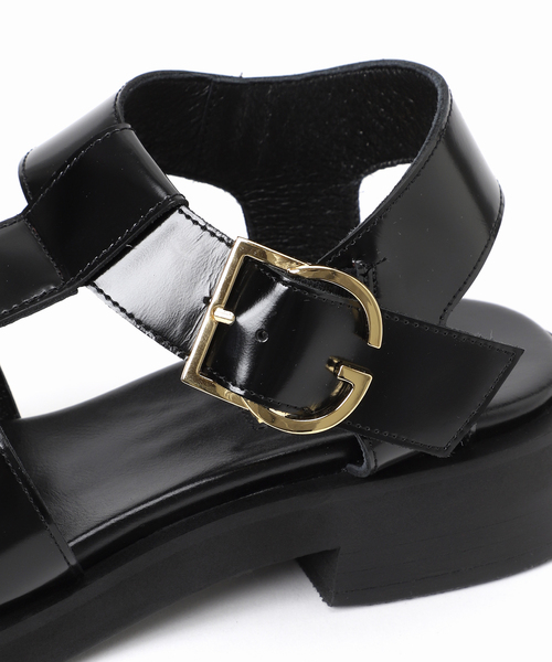 LE TALON（ルタロン）の「GRISEレザーGRバックルグルカサンダル（サンダル・レディース・ブラックミックス/ベージュ・SMALL/MEDIUM/LARGE/X-LARGE）」の12枚目の写真
