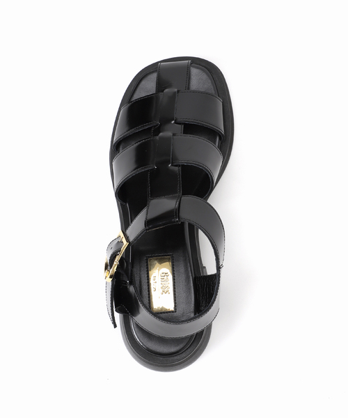 LE TALON（ルタロン）の「GRISEレザーGRバックルグルカサンダル（サンダル・レディース・ブラックミックス/ベージュ・SMALL/MEDIUM/LARGE/X-LARGE）」の10枚目の写真