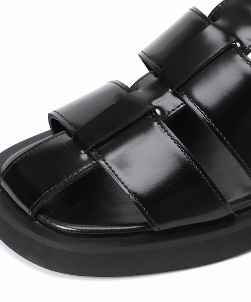 LE TALON（ルタロン）の「GRISEレザーGRバックルグルカサンダル（サンダル・レディース・ブラックミックス/ベージュ・SMALL/MEDIUM/LARGE/X-LARGE）」の6枚目の写真