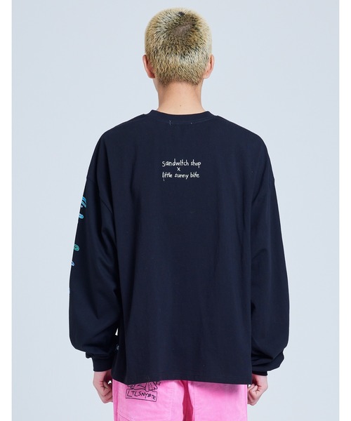 Little sunny bite（リトルサニーバイト）の「【Little sunny bite】sandw1tch shop x little sunny bite cool guy long tee（スウェット・レディース・ブラック・SMALL）」の11枚目の写真