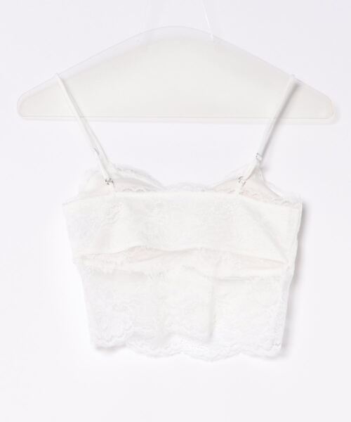 archives（アルシーヴ）の「クロップドレースキャミソール（キャミソール・レディース・グレー/オフホワイト/ブラック・MEDIUM）」の5枚目の写真