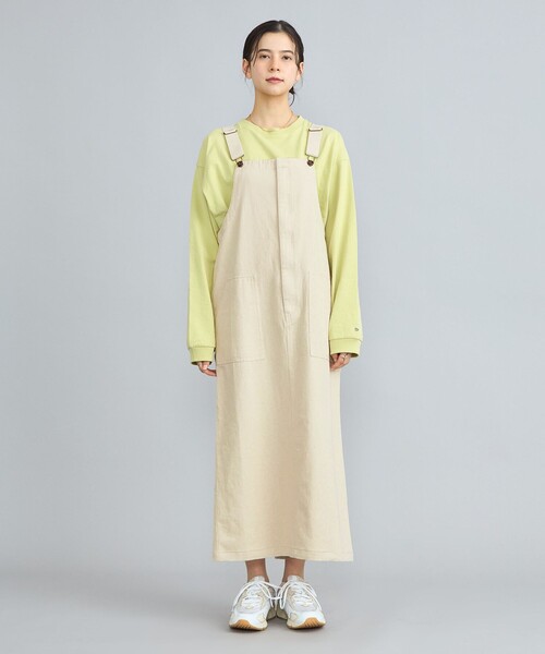 PENNEYS(ぺニーズ)の「PENNEYS(ぺニーズ)別注カツラギジャンパースカート(ジャンパースカート・レディース・ナチュラル/ネイビー・M/L)」の10枚目の写真