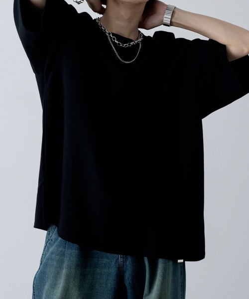 INTER FACTORY（インターファクトリー）の「ファッションインフルエンサー しの  - Heavy Weight Cotton Punch Half Sleeve Tee / ヘビーウェイトコットンポンチハーフスリーブTシャツ　made in INTER FACTORY（Tシャツ/カットソー・メンズ・ホワイト/ブラック/グレー/ブルー・SMALL/MEDIUM/LARGE）」の16枚目の写真