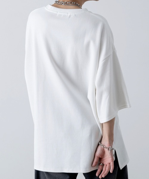 INTER FACTORY（インターファクトリー）の「ファッションインフルエンサー しの  - Heavy Weight Cotton Punch Half Sleeve Tee / ヘビーウェイトコットンポンチハーフスリーブTシャツ　made in INTER FACTORY（Tシャツ/カットソー・メンズ・ホワイト/ブラック/グレー/ブルー・SMALL/MEDIUM/LARGE）」の8枚目の写真