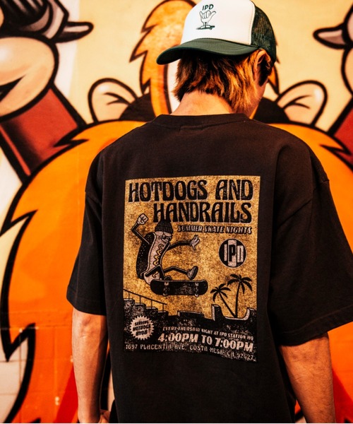 IPD(アイピーディー)の「【IPD】SKATE NIGHTS FLYER SS(Tシャツ/カットソー・メンズ・チャコール/ホワイト・LARGE/MEDIUM/X-LARGE)」の3枚目の写真