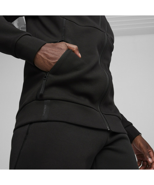 PUMA（プーマ）の「PUMA プーマ メンズ プーマ テック フルジップ フーディ（パーカー・メンズ・ブラック/グレー・MEDIUM/LARGE/SMALL/X-LARGE/XX-LARGE）」の3枚目の写真