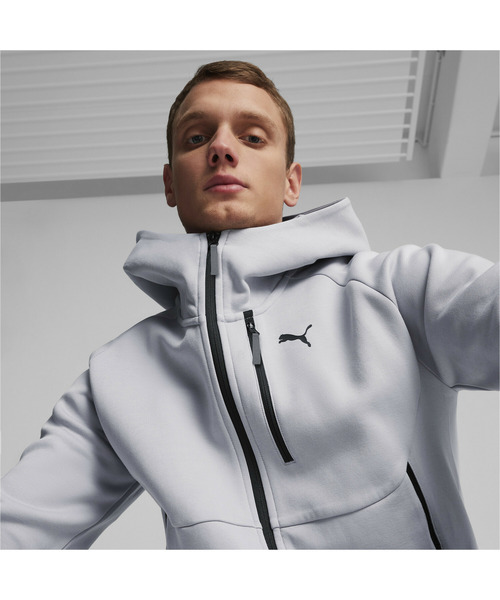 PUMA（プーマ）の「PUMA プーマ メンズ プーマ テック フルジップ フーディ（パーカー・メンズ・ブラック/グレー・MEDIUM/LARGE/SMALL/X-LARGE/XX-LARGE）」の10枚目の写真