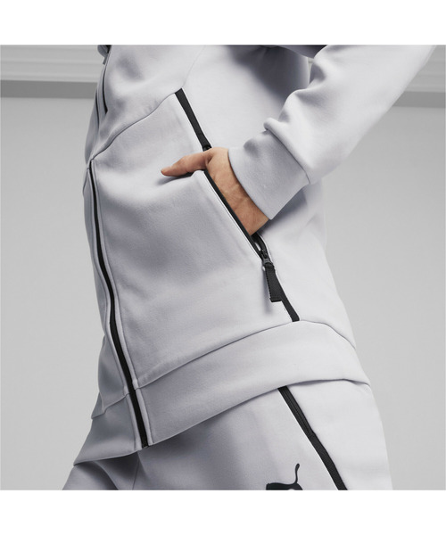 PUMA（プーマ）の「PUMA プーマ メンズ プーマ テック フルジップ フーディ（パーカー・メンズ・ブラック/グレー・MEDIUM/LARGE/SMALL/X-LARGE/XX-LARGE）」の11枚目の写真