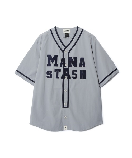 MANASTASH(マナスタッシュ)の「MANASTASH/マナスタッシュ/COLLEGE LOGO BB SHIRT/カレッジロゴベースボールシャツ(シャツ/ブラウス・メンズ・ブラック/グレー・M/L/XL/S)」の19枚目の写真