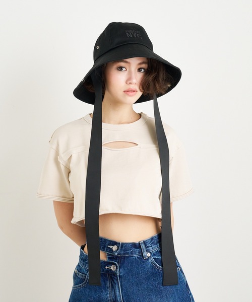 ANNA SUI NYC(アナ スイ エヌ ワイ シー)の「ANNA SUI NYC サハラハット(ハット・レディース・ベージュ/ホワイト/ブラック・FREE)」の2枚目の写真