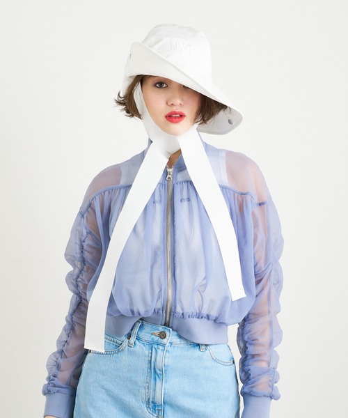 ANNA SUI NYC(アナ スイ エヌ ワイ シー)の「ANNA SUI NYC サハラハット(ハット・レディース・ベージュ/ホワイト/ブラック・FREE)」の4枚目の写真