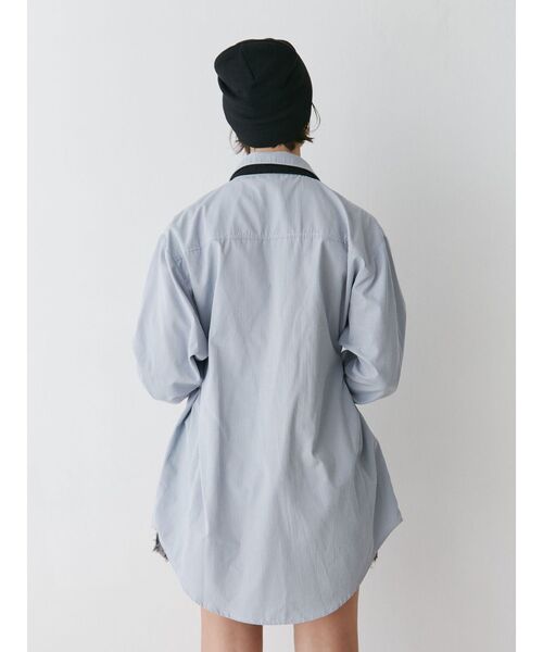 jouetie（ジュエティ）の「ウエストベルトチュニックシャツ（シャツ/ブラウス・レディース・ブルー/イエロー/オフホワイト・MEDIUM）」の14枚目の写真