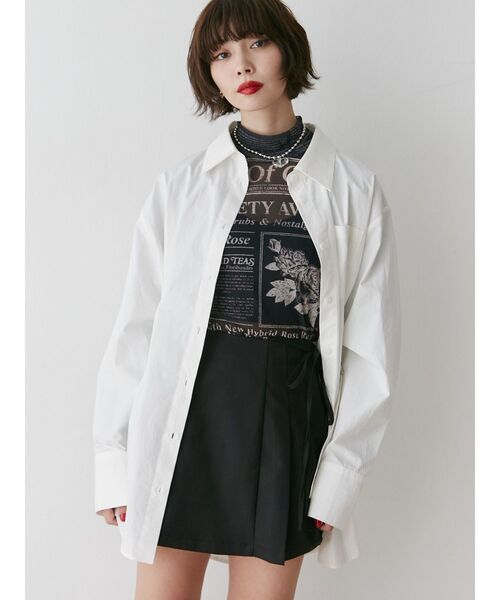 jouetie（ジュエティ）の「ウエストベルトチュニックシャツ（シャツ/ブラウス・レディース・ブルー/イエロー/オフホワイト・MEDIUM）」の20枚目の写真