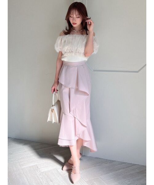 RESEXXY（リゼクシー）の「Tストラップポインテッドミュール（パンプス・レディース・アイボリー/ピンク/ブラック・MEDIUM/SMALL/LARGE）」の7枚目の写真