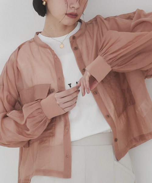 hunch（ハンチ）の「【WEB限定/別注】シアー バンドカラー
