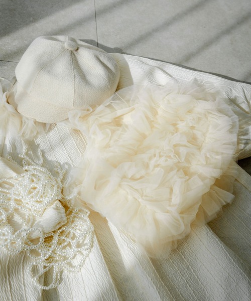 rectangle（レクタングル）の「シアーチュールショルダーバッグ（ショルダーバッグ・レディース・ブラック/グレー/アイボリー/ピンク・FREE）」の9枚目の写真