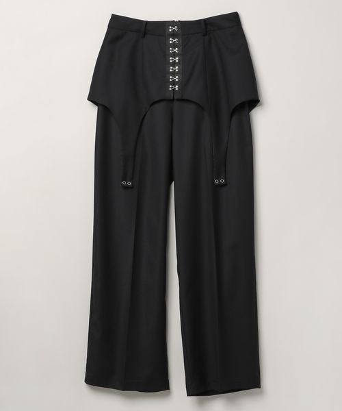 ‪✿ページ JEANASIS（ジーナシス）の「ガーターデザインワイドパンツ