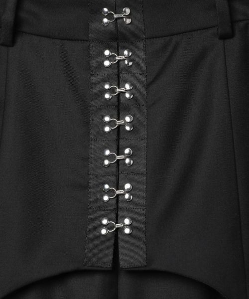 JEANASIS（ジーナシス）の「ガーターデザインワイドパンツ/108714（その他パンツ・レディース・グレー/ブラック・SMALL/MEDIUM）」の15枚目の写真