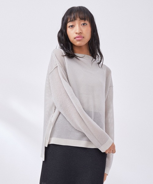 NERGY（ナージー）の「【リバーシブル】ラメニットトップス（Tシャツ/カットソー・レディース・シルバー/ブラック・FREE）」の10枚目の写真