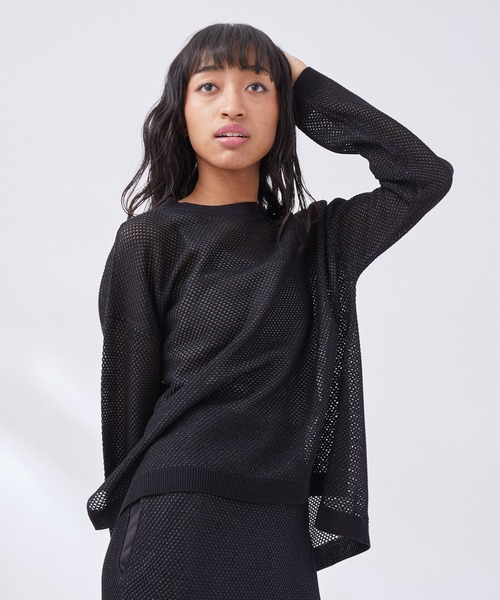 NERGY（ナージー）の「【リバーシブル】ラメニットトップス（Tシャツ/カットソー・レディース・シルバー/ブラック・FREE）」の8枚目の写真