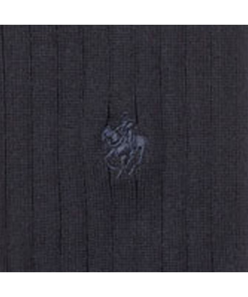 GUNZE（グンゼ）の「POLO BCS/ポロ BCS　ビジネスソックス　リブ編み　ワンポイント刺繍 　クルー丈（ソックス/靴下・メンズ・チャコールグレー/グレー/ブラック系その他/ブラック・23-25/26-28cm/25-27CM）」の10枚目の写真