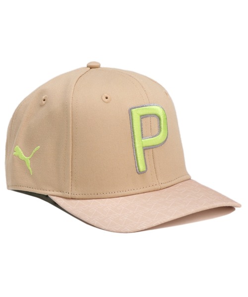 PUMA（プーマ）の「PUMA プーマ メンズ ゴルフ ブリム グラフィック Pロゴ キャップ（キャップ・メンズ・ホワイト/アッシュ/ブラック・フリー）」の2枚目の写真
