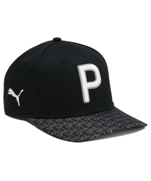 PUMA（プーマ）の「PUMA プーマ メンズ ゴルフ ブリム グラフィック Pロゴ キャップ（キャップ・メンズ・ホワイト/アッシュ/ブラック・フリー）」の3枚目の写真