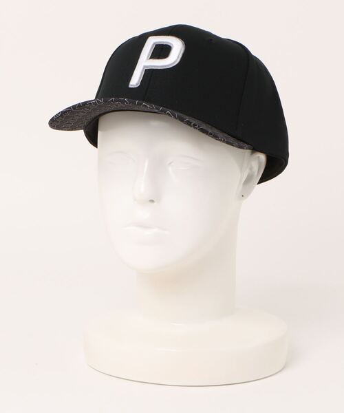 PUMA（プーマ）の「PUMA プーマ メンズ ゴルフ ブリム グラフィック Pロゴ キャップ（キャップ・メンズ・ホワイト/アッシュ/ブラック・フリー）」の6枚目の写真