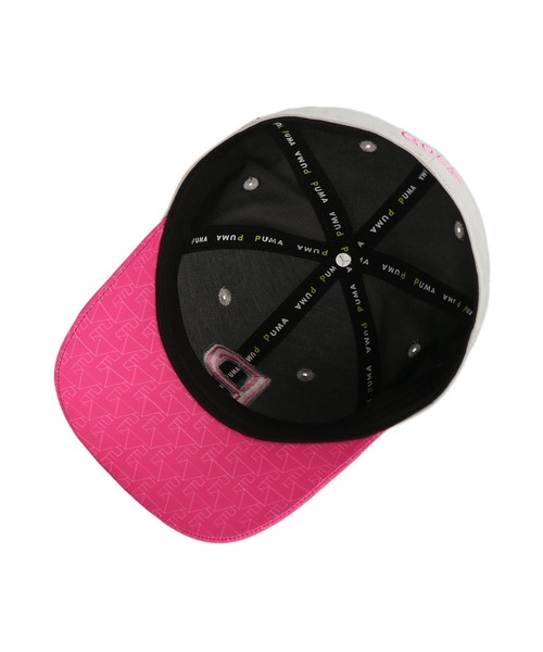 PUMA（プーマ）の「PUMA プーマ メンズ ゴルフ ブリム グラフィック Pロゴ キャップ（キャップ・メンズ・ホワイト/アッシュ/ブラック・フリー）」の9枚目の写真