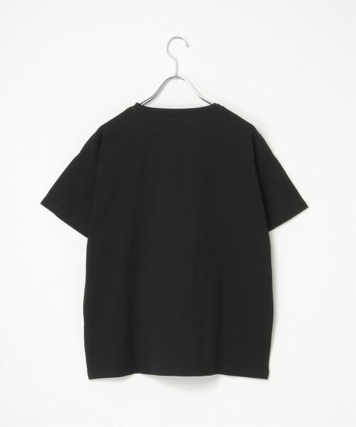 notch.（ノッチ）の「コットン100% 箔プリントTシャツ（Tシャツ/カットソー・レディース・ブラック/オフホワイト/チャコール・M）」の17枚目の写真