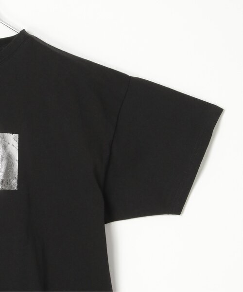 notch.(ノッチ)の「コットン100% 箔プリントTシャツ(Tシャツ/カットソー・レディース・ブラック/オフホワイト/チャコール・M)」の18枚目の写真