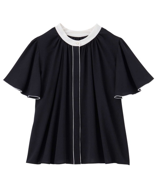 GeeRA（ジーラ）の「夏コーデに大活躍！前後2WAY配色フレアー袖ブラウス（シャツ/ブラウス・レディース・ベージュ/ブラック/アイボリー・SMALL/MEDIUM/LARGE/X-LARGE）」の22枚目の写真