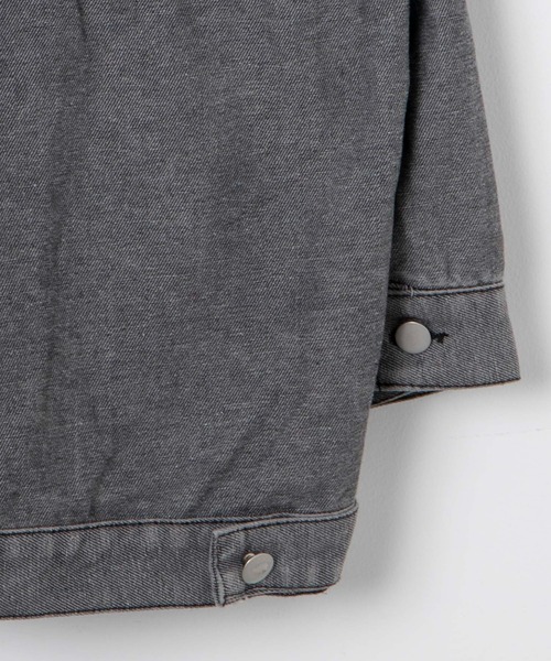 Figments(フィグメンツ)の「デニムフリンジ切り替えジャケット(デニムジャケット・レディース・ブラック・FREE)」の4枚目の写真