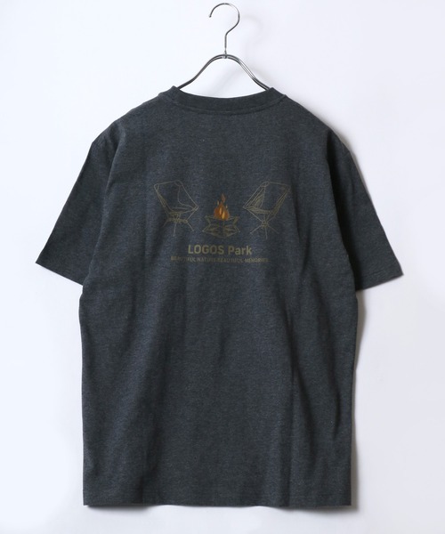 LOGOS(ロゴス)の「LOGOS/ロゴス キャンプギア フロント バックプリント半袖Tシャツ レディース メンズ(Tシャツ/カットソー・メンズ・グレー/アイボリー/カーキ/ネイビー/チャコール/ホワイト・M/L/LL)」の10枚目の写真