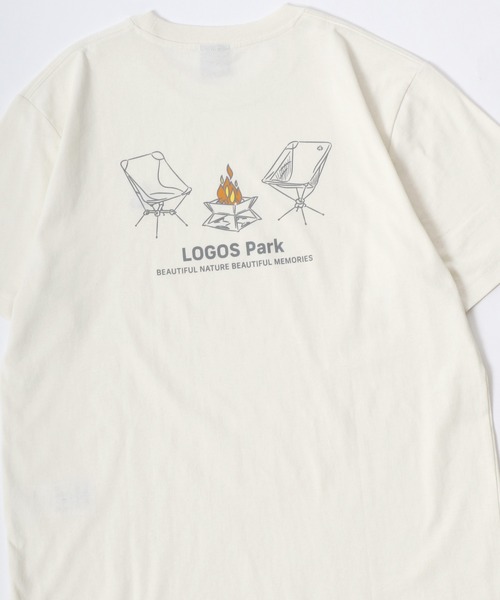 LOGOS(ロゴス)の「LOGOS/ロゴス キャンプギア フロント バックプリント半袖Tシャツ レディース メンズ(Tシャツ/カットソー・メンズ・グレー/アイボリー/カーキ/ネイビー/チャコール/ホワイト・M/L/LL)」の20枚目の写真