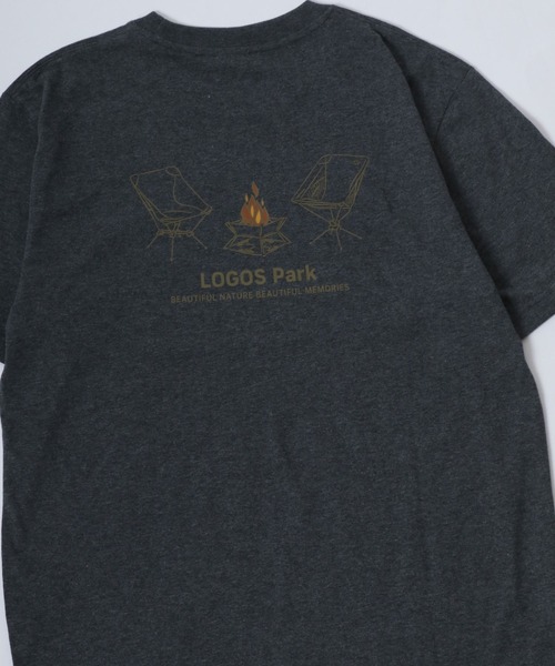 LOGOS(ロゴス)の「LOGOS/ロゴス キャンプギア フロント バックプリント半袖Tシャツ レディース メンズ(Tシャツ/カットソー・メンズ・グレー/アイボリー/カーキ/ネイビー/チャコール/ホワイト・M/L/LL)」の21枚目の写真