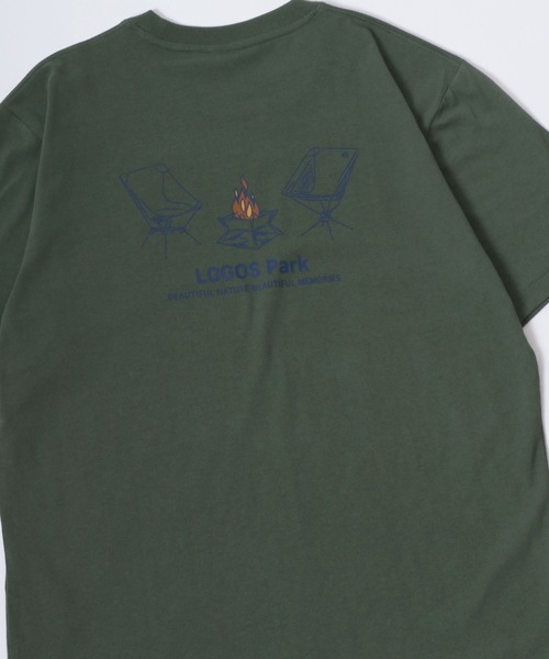 LOGOS(ロゴス)の「LOGOS/ロゴス キャンプギア フロント バックプリント半袖Tシャツ レディース メンズ(Tシャツ/カットソー・メンズ・グレー/アイボリー/カーキ/ネイビー/チャコール/ホワイト・M/L/LL)」の22枚目の写真