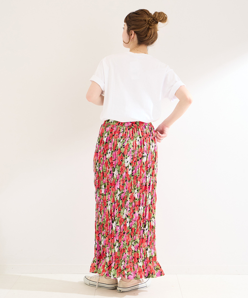 B.C STOCK(ベーセーストック)の「《追加》【Gleamy/グリーミー】フラワープリントスカート3(スカート・レディース・レッド・FREE)」の14枚目の写真