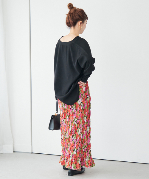 B.C STOCK(ベーセーストック)の「《追加》【Gleamy/グリーミー】フラワープリントスカート3(スカート・レディース・レッド・FREE)」の22枚目の写真