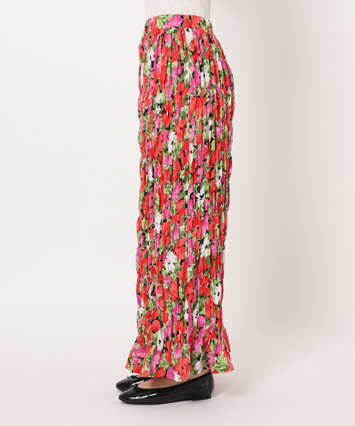 美品KENZO シルク絹スカート♡フラワー花柄プリント　40size 美品KENZO シルク絹スカート♡フラワー花柄プリント 40size
