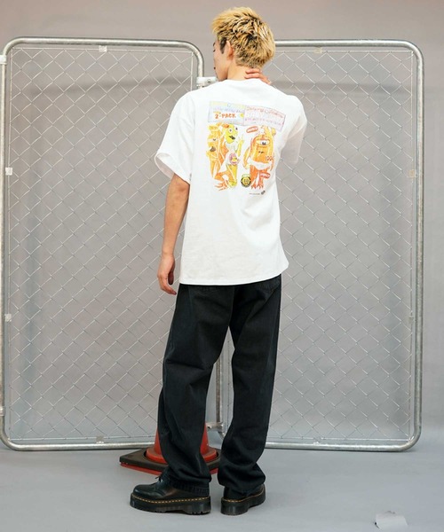 TOY　MACHINE（トイ　マシーン）の「【ムラサキスポーツ限定】TOY MACHINE/トイマシーン メンズ 半袖 Tシャツ バックプリント MTMSEST12（Tシャツ/カットソー・メンズ・ホワイト/ブラック・XL/L/M）」の7枚目の写真