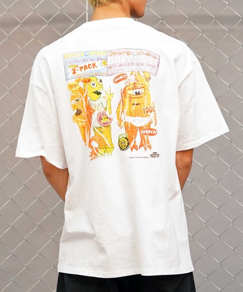 TOY　MACHINE（トイ　マシーン）の「【ムラサキスポーツ限定】TOY MACHINE/トイマシーン メンズ 半袖 Tシャツ バックプリント MTMSEST12（Tシャツ/カットソー・メンズ・ホワイト/ブラック・XL/L/M）」の5枚目の写真