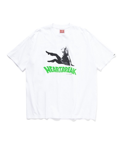 JANE & THE HEARTBREAKERS(ジェーンアンドザハートブレイカーズ)の「S/S PRINTED T-SHIRT "VARICK"(Tシャツ/カットソー・メンズ・グレー/ホワイト・L/S/XS/XL)」の1枚目の写真