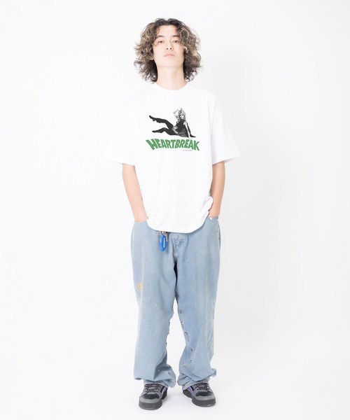 JANE & THE HEARTBREAKERS(ジェーンアンドザハートブレイカーズ)の「S/S PRINTED T-SHIRT "VARICK"(Tシャツ/カットソー・メンズ・グレー/ホワイト・L/S/XS/XL)」の5枚目の写真