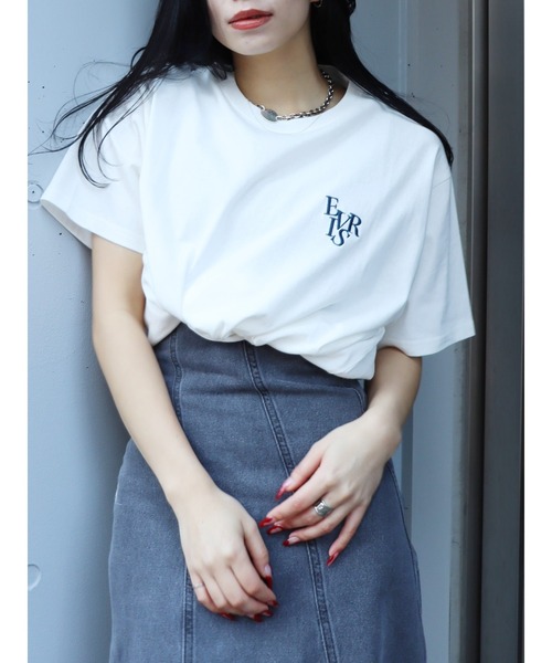EVRIS(エヴリス)の「【WEB限定】ワンポイントベーシックTシャツ(Tシャツ/カットソー・レディース・ホワイト/ブラック/ブルー/グリーン/ピンク・FREE)」の17枚目の写真